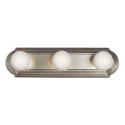 Kichler 5003NI Fixture Constructed from steel this traditional 3 light