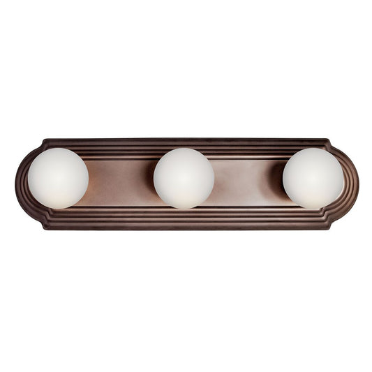 Kichler 5003TZ Fixture Constructed from steel this traditional 3 light