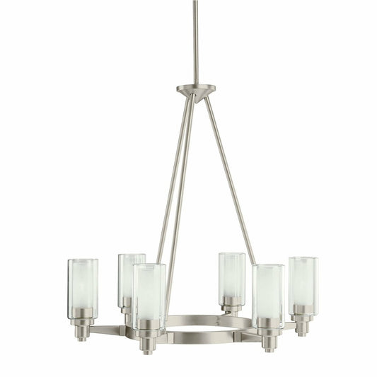 Kichler 2344NI Fixture Smooth and tailored this unusual 6 light