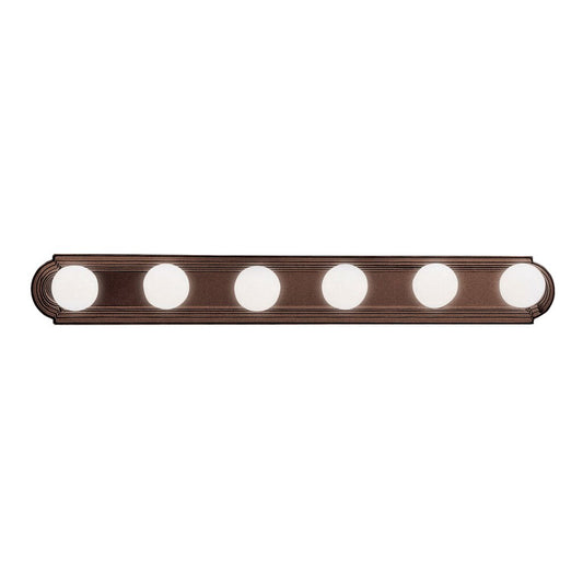 Kichler 5018TZ Fixture The sleek design of this 6 light bath bar means