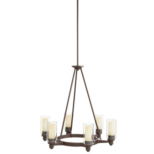 Kichler 2344OZ Fixture Smooth and tailored this unusual 6 light