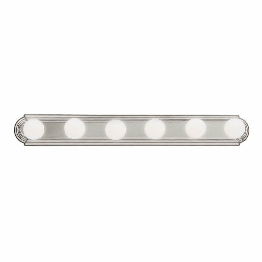Kichler 5018NI Fixture The sleek design of this 6 light bath bar means