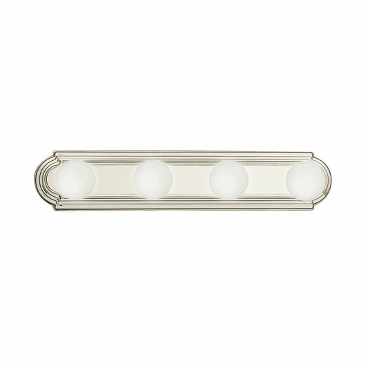 Kichler 5017NI Fixture The sleek design of this 4 light bath bar means