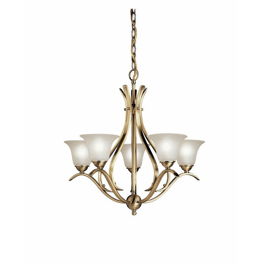 Kichler 2020AB Fixture The Dover(TM) Collection takes classic design