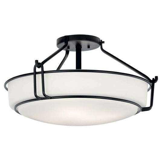 Kichler 44086BK Fixture Semi Flush 4Lt