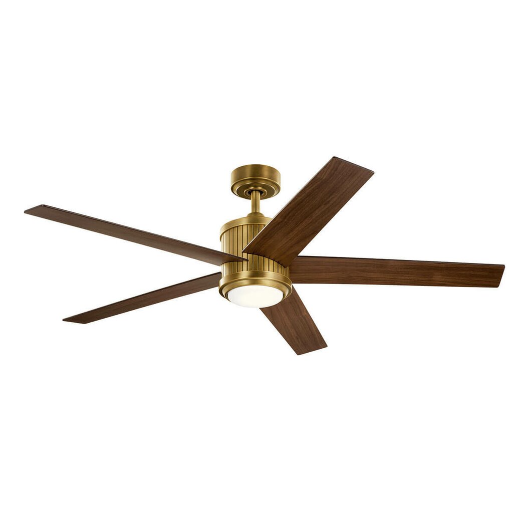 Kichler 300044NBR LED Fixture Brahm 56 inch Ceiling Fan features 5