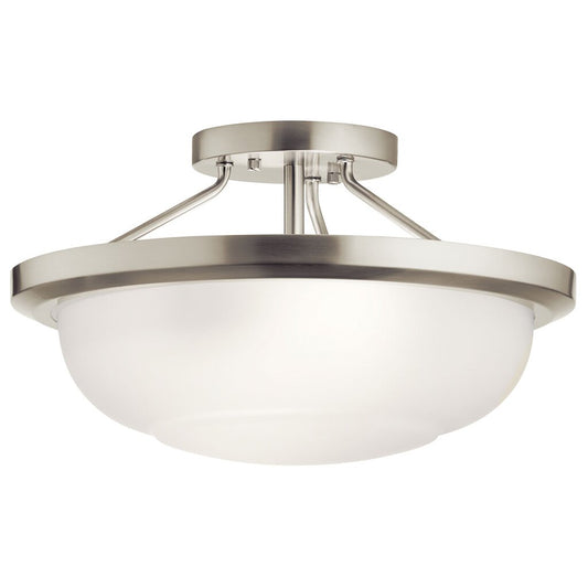 Kichler 52396NI Fixture The Ritson 2 Light Semi Flush in Brushed