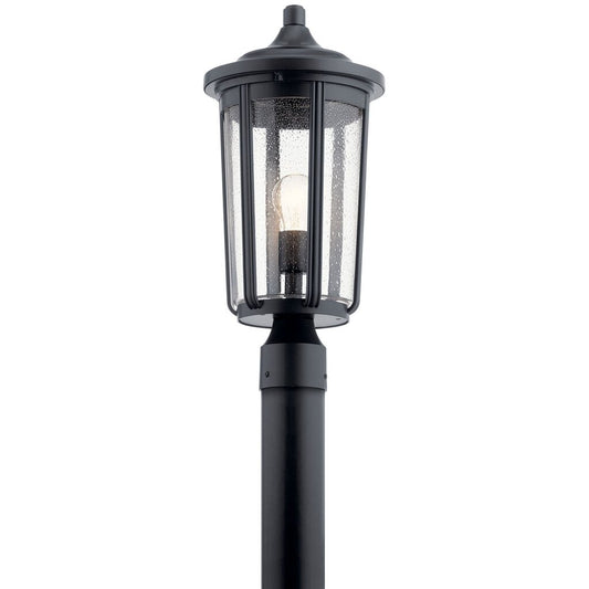 Kichler 49895BK Fixture The 19.25 inch 1 light outdoor post mount with
