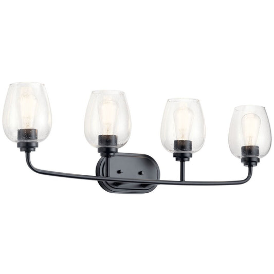 Kichler 45130BKCS Fixture The Valserrano 33.50 inch 4 light vanity