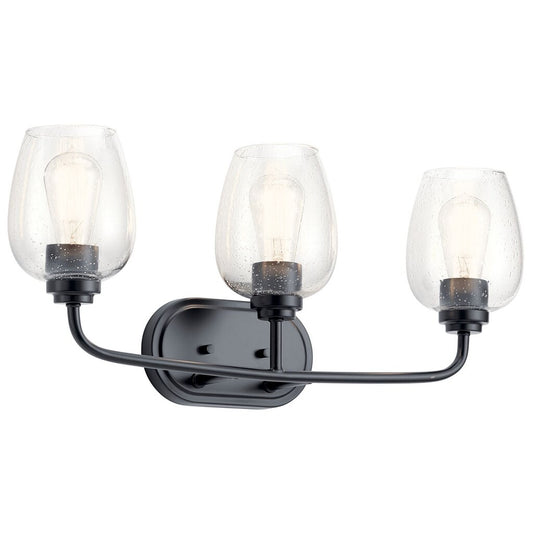 Kichler 45129BKCS Fixture The Valserrano 24 inch 3 light vanity