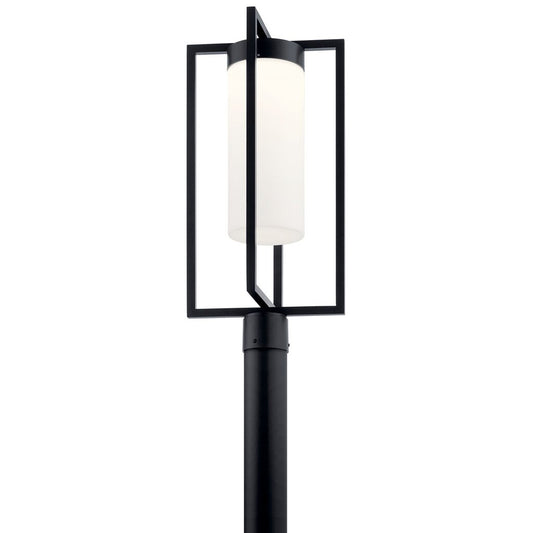 Kichler 59073BKLED LED Fixture The Drega 24" 1 post light was inspired