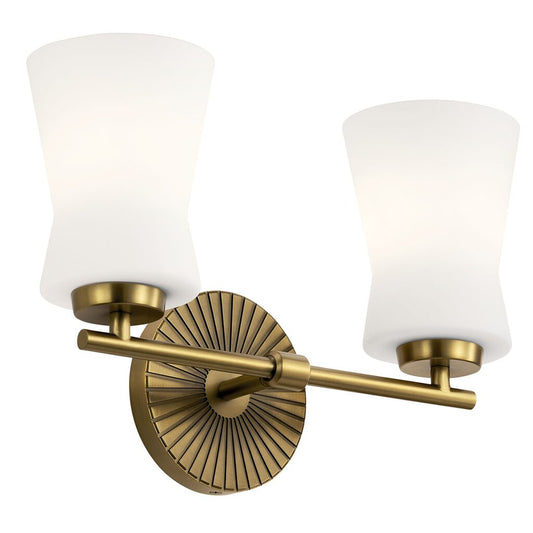 Kichler 55116BNB Fixture The Brianne 2 light vanity makes luxury fun.