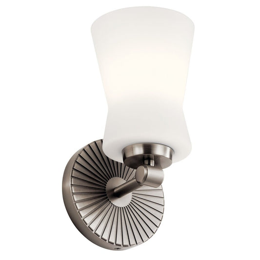 Kichler 55115CLP Fixture The Brianne 1 light wall sconce makes luxury