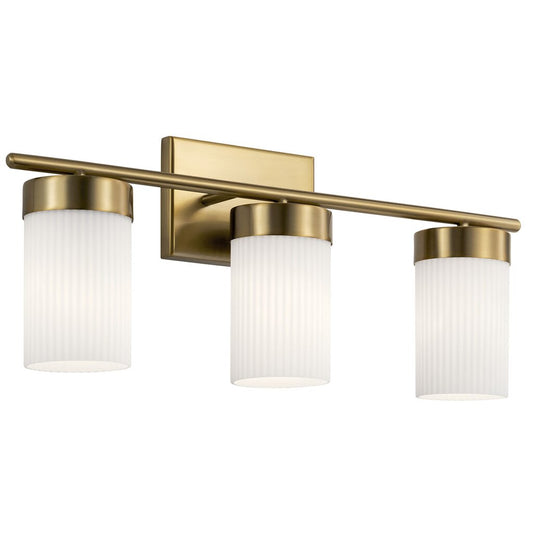 Kichler 55112BNB Fixture Ciona 3 light vanity captures elegance in an