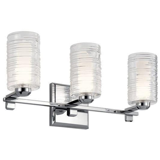 Kichler 55097CH Fixture The Giarosa22.25" 3 light vanity features two