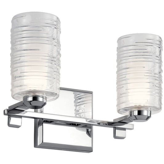 Kichler 55096CH Fixture The Giarosa15" 2 light vanity features two