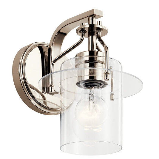 Kichler 55077PN Fixture The Everett 1" 1 light wall sconce adds a dash