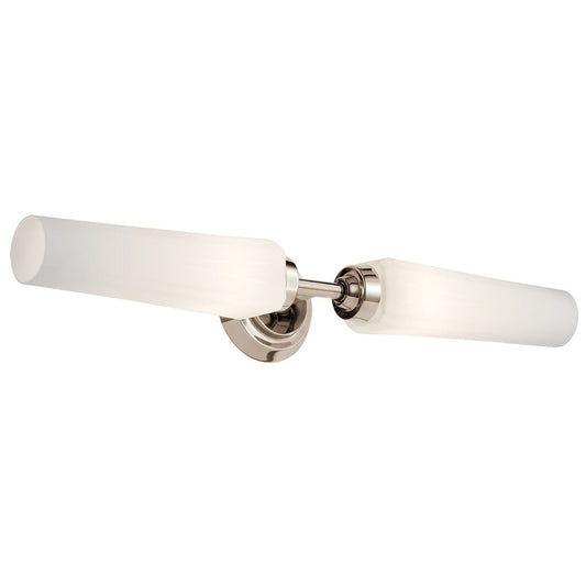 Kichler 55075PN Fixture The Truby 24.75" 2 light vanity illuminates