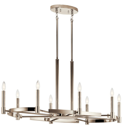 Kichler 52429PN Fixture Modern elegance is simple. The Tolani 8 light