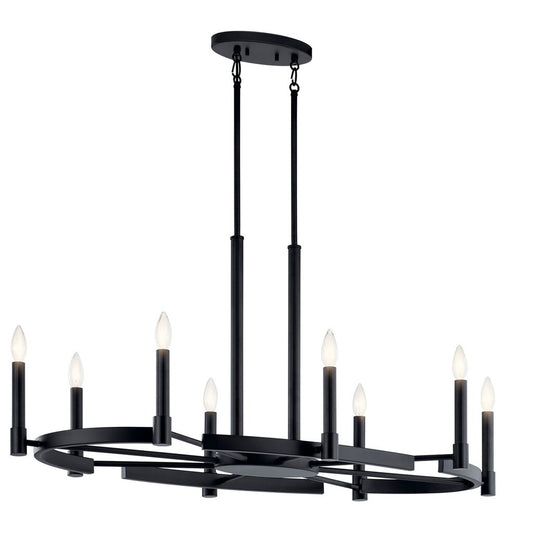 Kichler 52429BK Fixture Modern elegance is simple. The Tolani 8 light