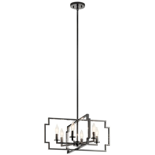 Kichler 44128MCH Fixture The Downtown Deco 21.5 inch 6 Light