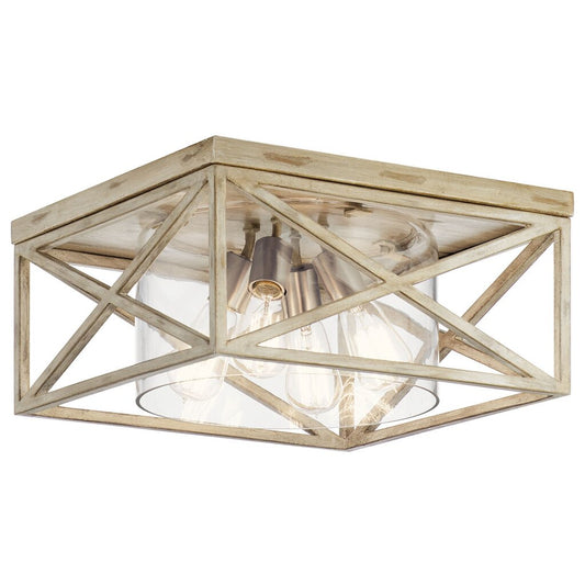 Kichler 44084DAW Fixture The Moorgate 16" 4 Light Flush Mount with