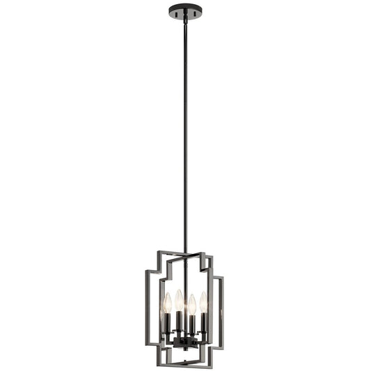 Kichler 43964MCH Fixture The Downtown Deco 17 inch 4 light foyer