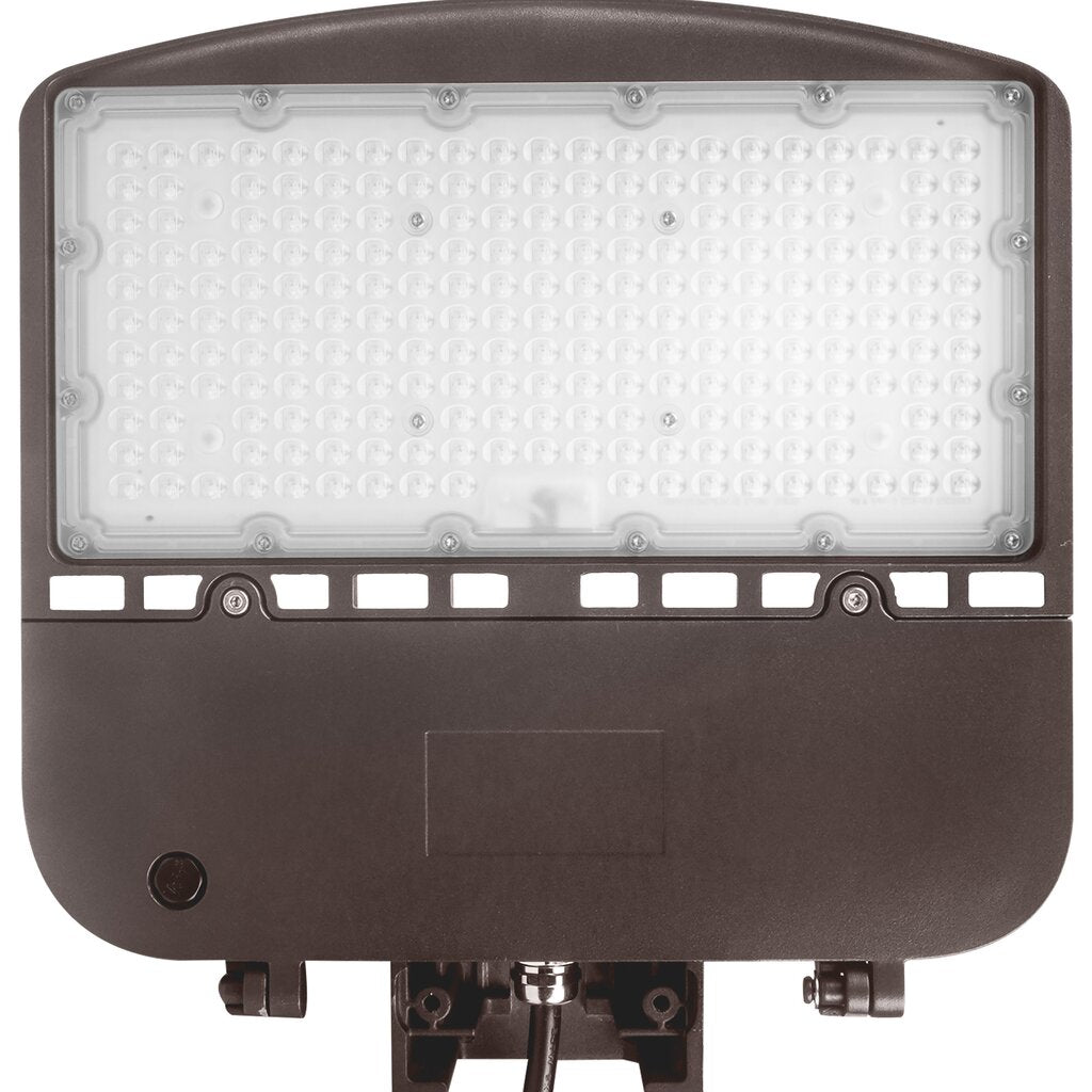 Satco 65-841 100W LED Area Light Fixture Type III; Bronze Finish;