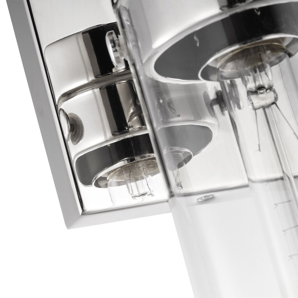 Satco 60-7631 Vanity Fixture Intersection; 1 Light; Polished Nickel