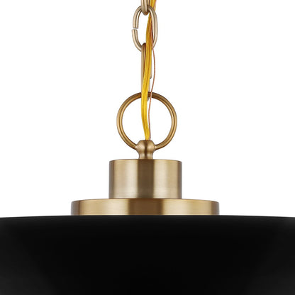 Satco 60-7487 Pendant Fixture Colony; 1 Light; Large Matte Black with