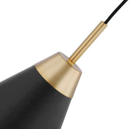 Satco 60-7473 Pendant Fixture Tango; 1 Light; Medium Matte Black with