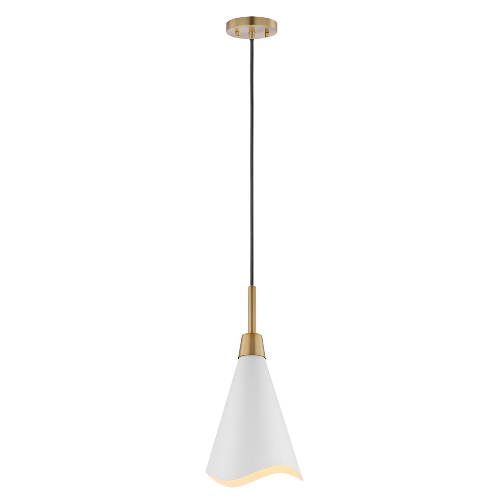 Satco 60-7471 Pendant Fixture Tango; 1 Light; Small Matte White with