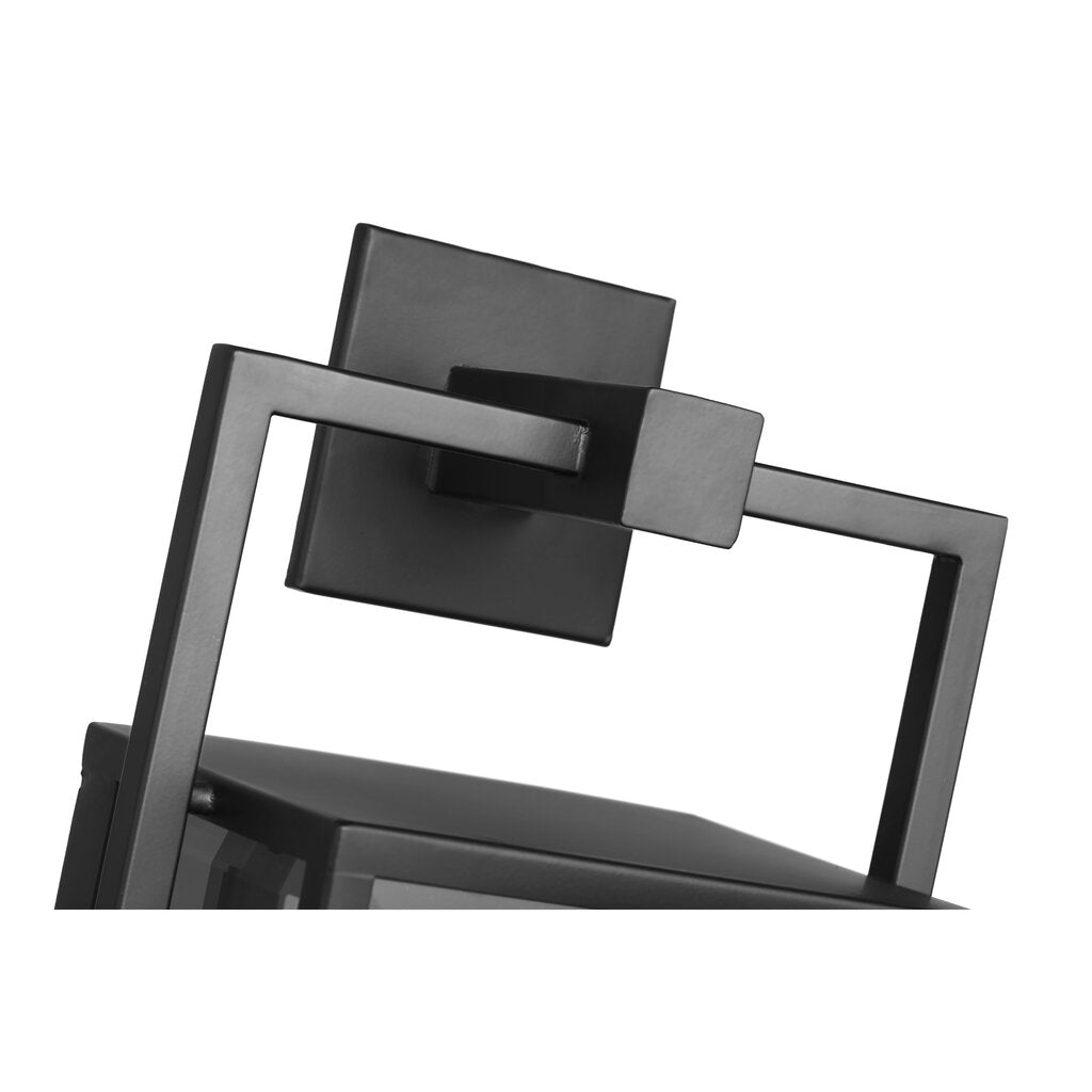 Satco 60-7543 Wall Lantern Fixture Exhibit; 1 Light; Small Matte Black
