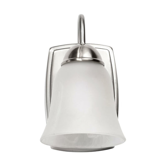 Satco 62-1567 8W LED Vanity Fixture 1 Light 3000K; Brushed Nickel with