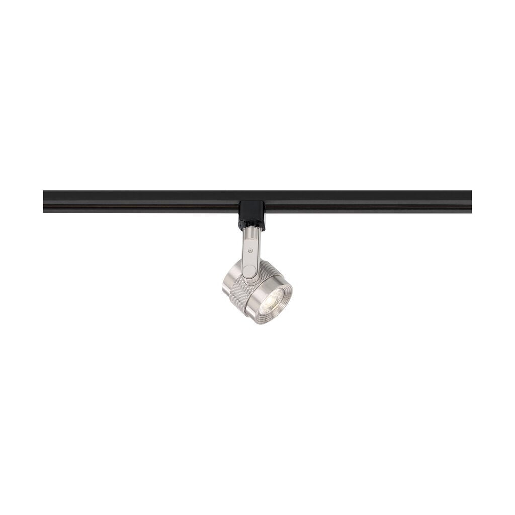Satco TH498 12W LED Track Head Fixture Piston Brushed Nickel; 24 deg.