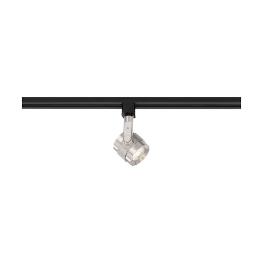Satco TH498 12W LED Track Head Fixture Piston Brushed Nickel; 24 deg.