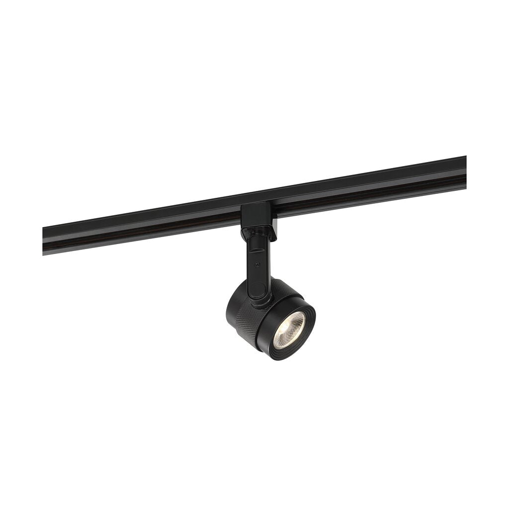 Satco TH494 12W LED Track Head Fixture Piston Black; 24 deg. Beam
