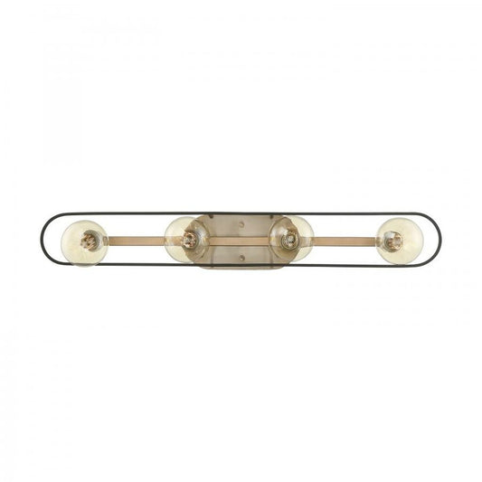 Satco 60-6654 Vanity Fixture Chassis; 4 Light; Copper Brushed Brass
