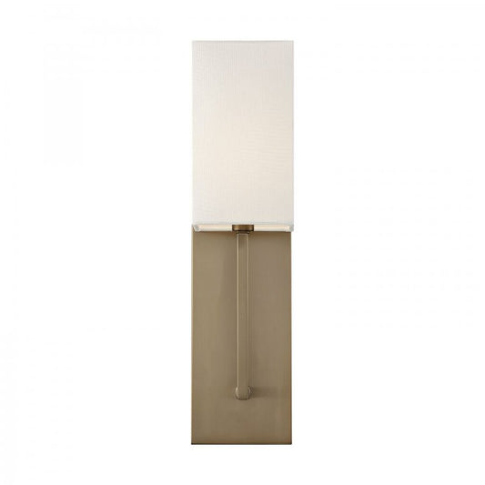 Satco 60-6692 Sconce Fixture Vesey; 1 Light; Wall Burnished Brass