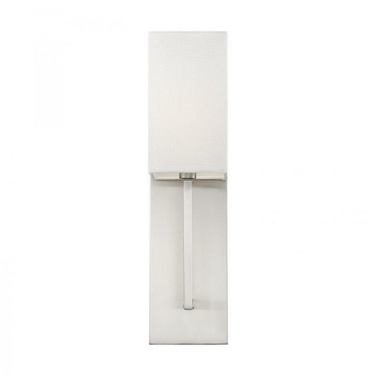 Satco 60-6691 Sconce Fixture Vesey; 1 Light; Wall Brushed Nickel