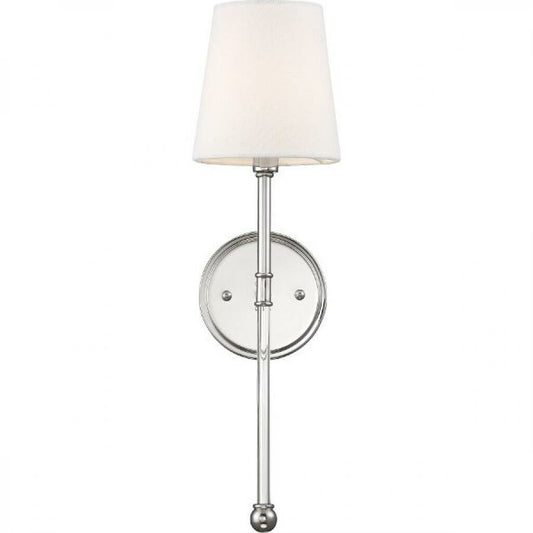 Satco 60-6688 Sconce Fixture Olmstead; 1 Light; Wall Polished Nickel