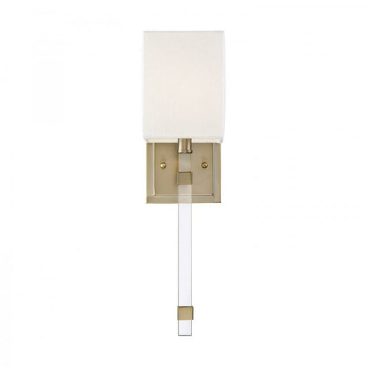 Satco 60-6681 Sconce Fixture Thompson; 1 Light; Wall Burnished Brass