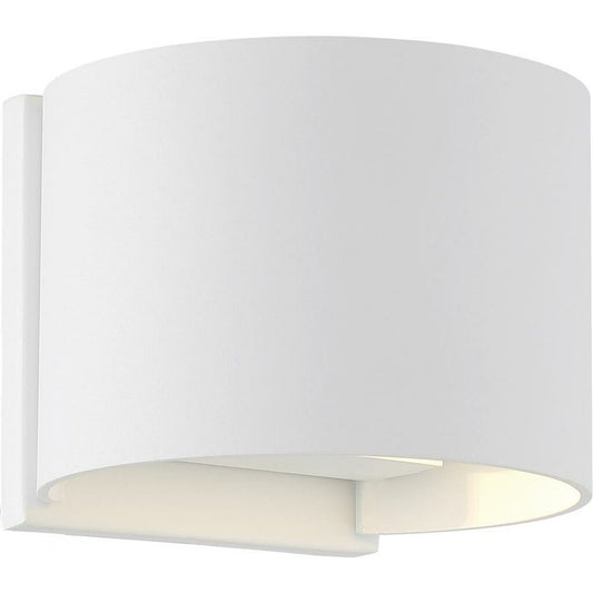 Satco 62-1465 5W LED Sconce Fixture Lightgate; White Finish; 3000K