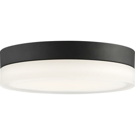 Satco 62-469 25W LED Flush Mount Fixture Pi; 11 in.; Black Finish with