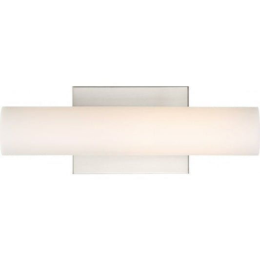 Satco 62-1321 13W LED Vanity Fixture Bend; Small Brushed Nickel Finish