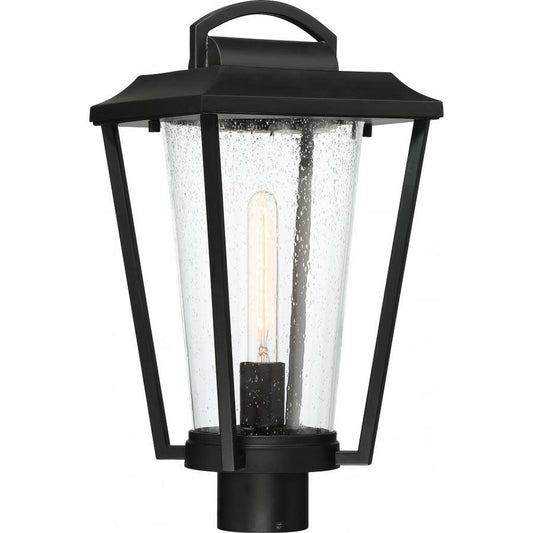 Satco 60-6513 Post Lantern Fixture Lakeview; 1 Light; Aged Bronze