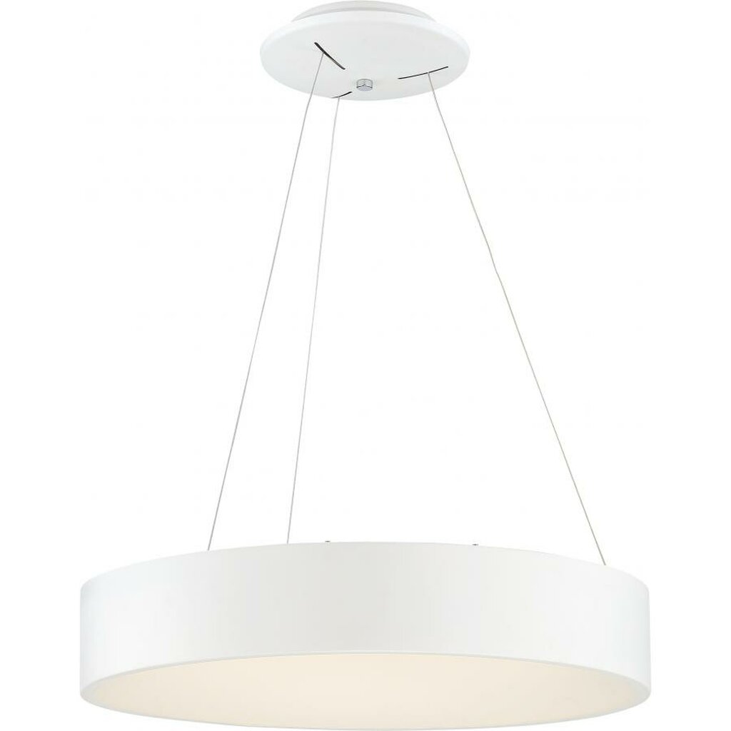 Satco 62-1455 20W LED Pendant Fixture Orbit; White Finish