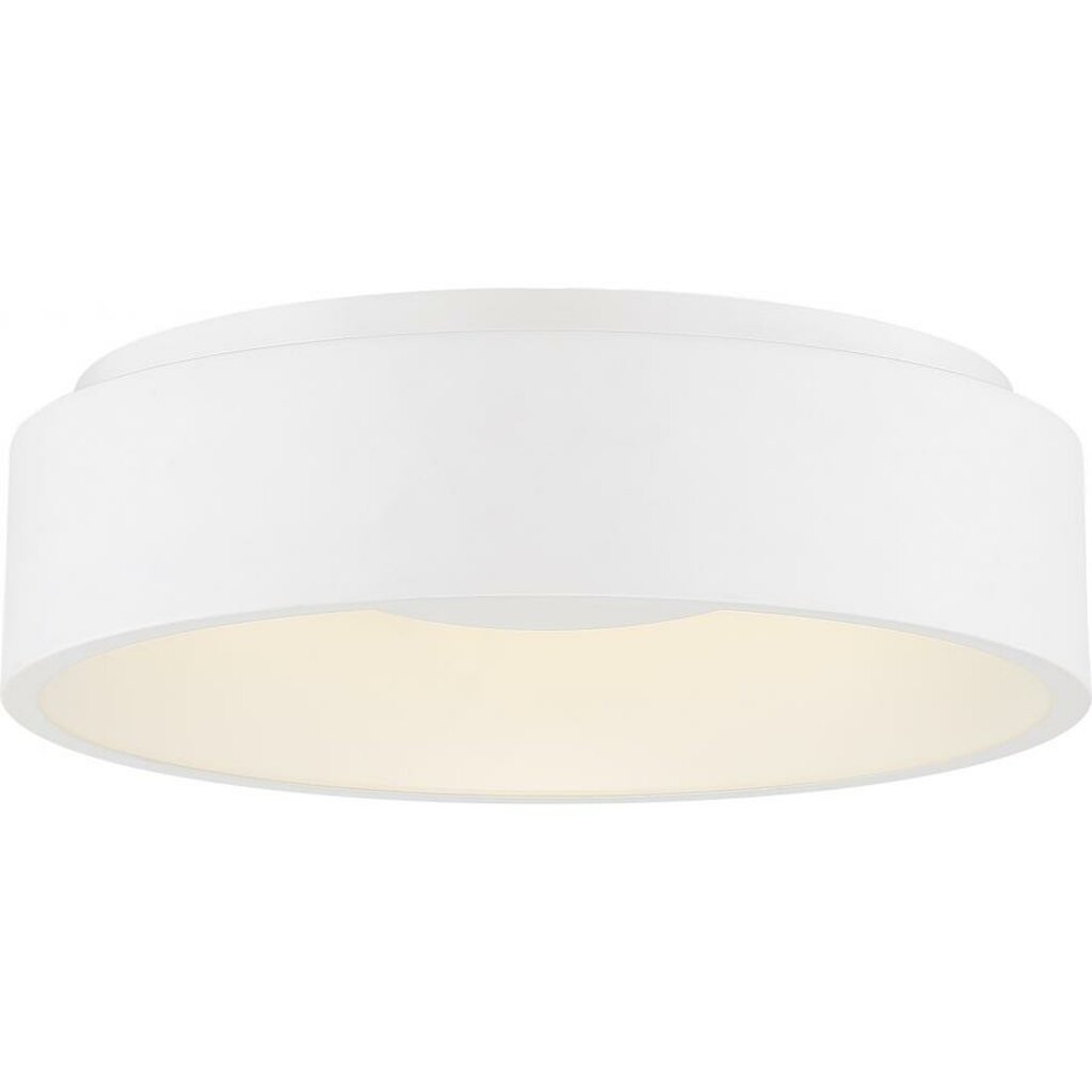 Satco 62-1451 20W LED Flush Mount Fixture Orbit; White Finish