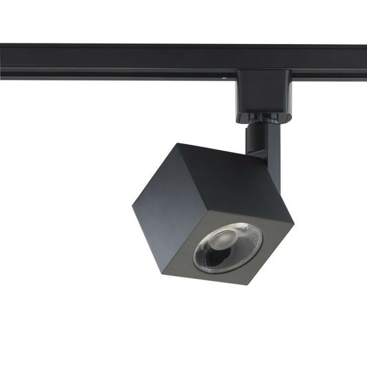 Satco TH462 12W LED Track Head Fixture 1 Light - Square Black- 24 Deg.