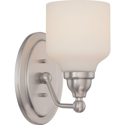 Satco 62/386 Wall Sconce Fixture Kirk - 1 Light Vanity with Satin